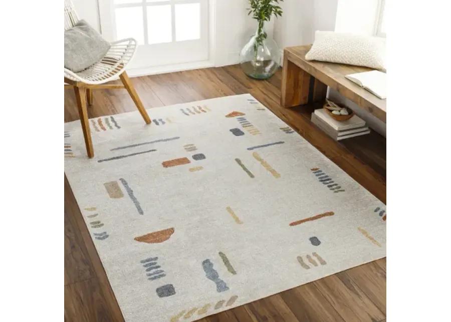 Lillian LLL-2313 6'7" x 9' Machine Woven Rug