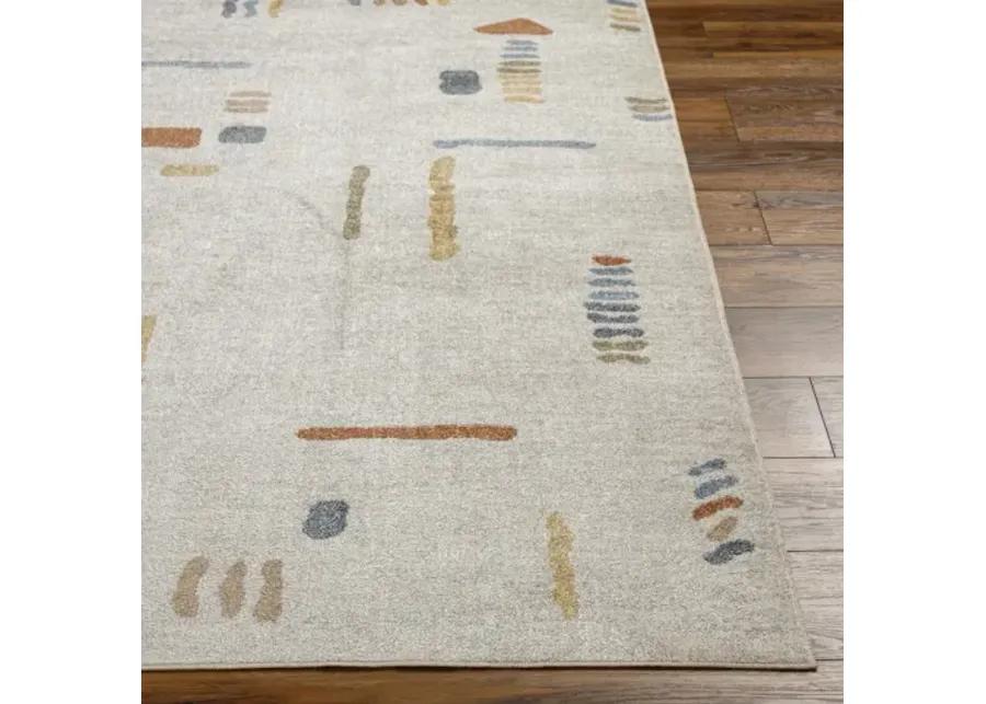 Lillian LLL-2313 6'7" x 9' Machine Woven Rug