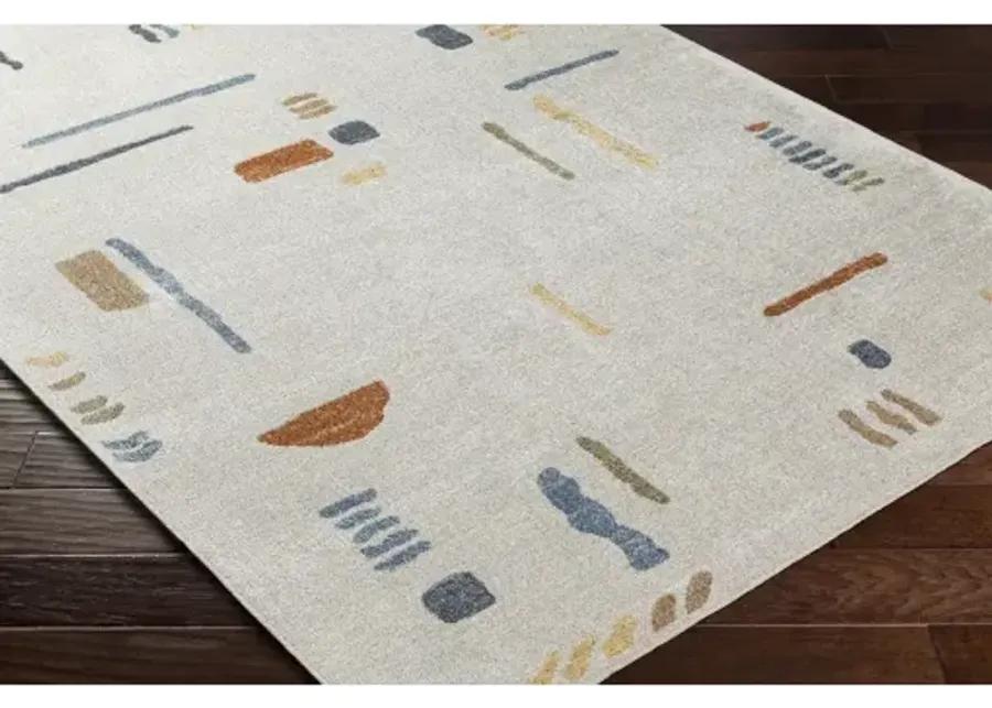 Lillian LLL-2313 6'7" x 9' Machine Woven Rug