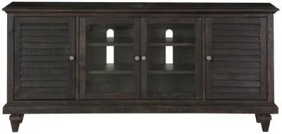 Calistoga Rustic Weathered Charcoal Entertainment Console