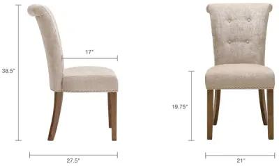 Madison Park Colfax Cream Dining Chair (Set of 2)