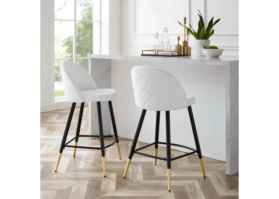 Cordial Fabric Counter Stools - Set of 2