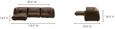 ZEPPELIN LOUNGE MODULAR LEATHER SECTIONAL