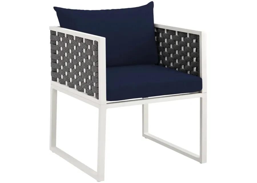 Stance Dining Armchair Outdoor Patio Aluminum Set of 2