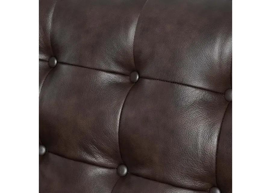 Exalt Tufted Vegan Leather Sofa