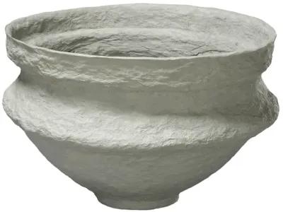 Landscape Cotton Mache Large Bowl, Green