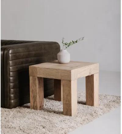 EVANDER SIDE TABLE AGED OAK