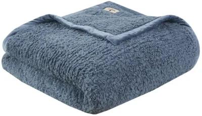 Woolrich Burlington Blue Berber Blanket