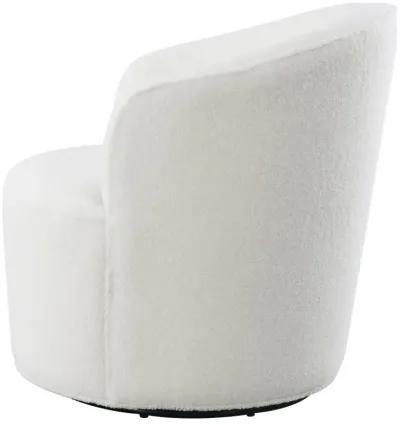 Joyce Upholstered Swivel Barrel Chair