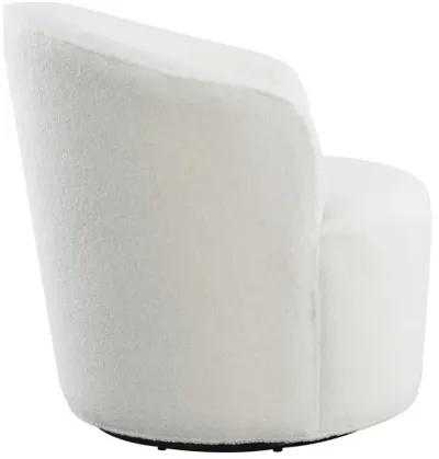 Joyce Upholstered Swivel Barrel Chair