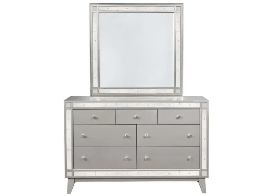 Leighton 7-drawer Dresser Metallic Mercury