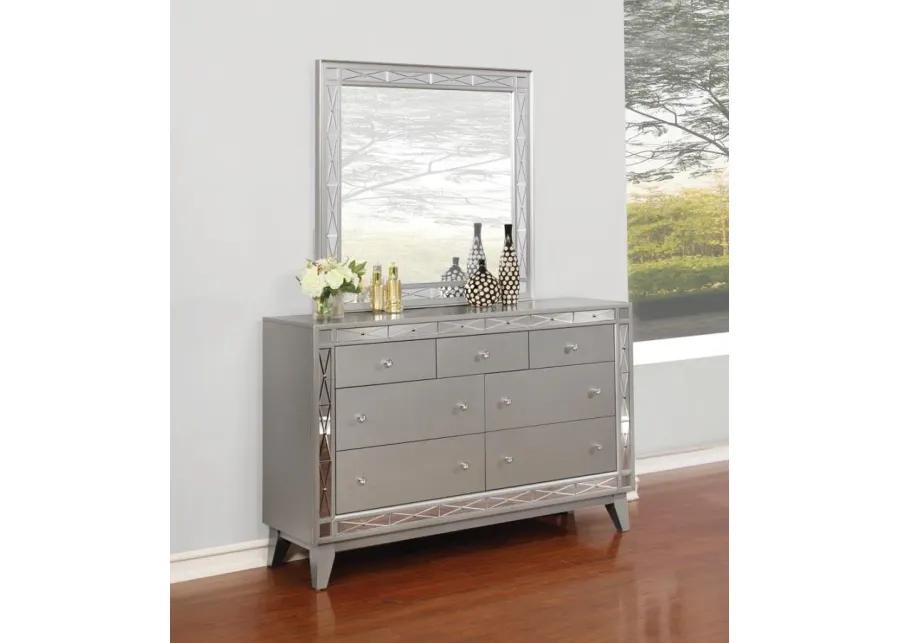 Leighton 7-drawer Dresser Metallic Mercury