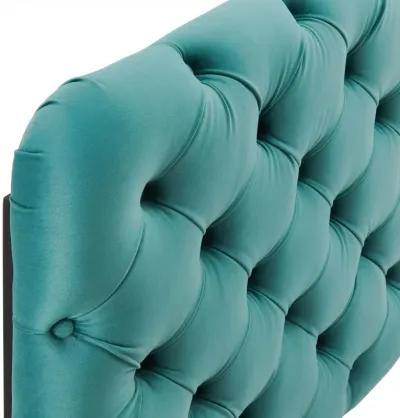 Lizzy Tufted Twin Performance Velvet Headboard