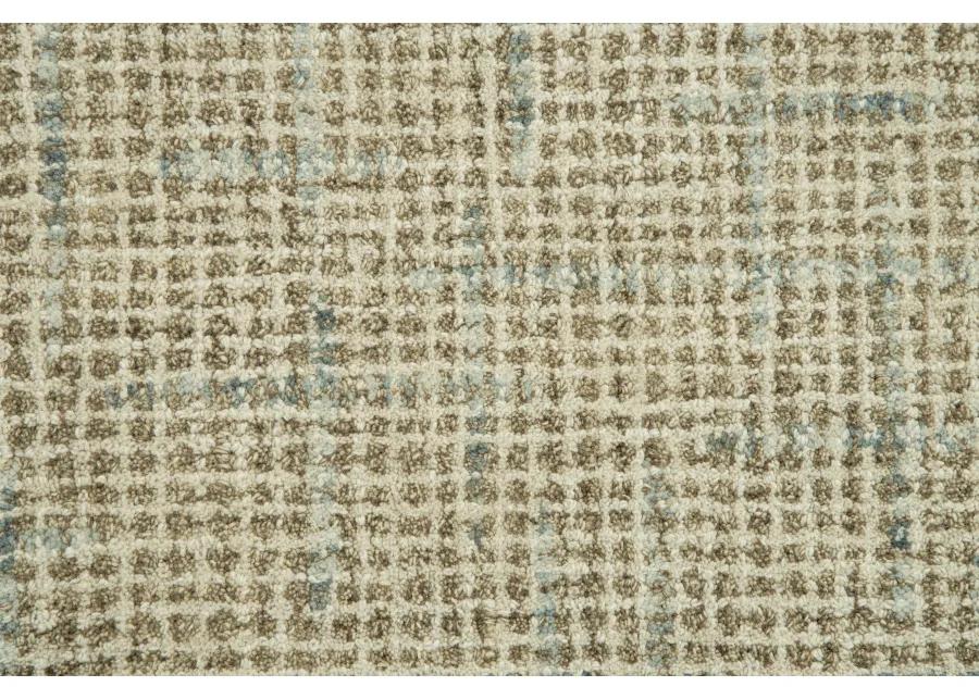 Ironwood Beige Checked/Solid Wool 8'6" x 11'6" Rectangle Rug