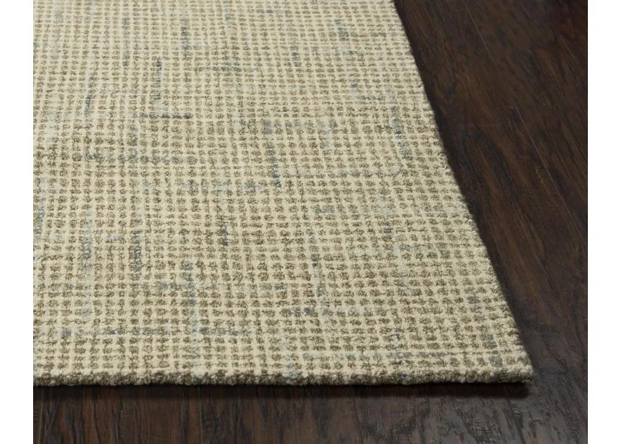 Ironwood Beige Checked/Solid Wool 8'6" x 11'6" Rectangle Rug