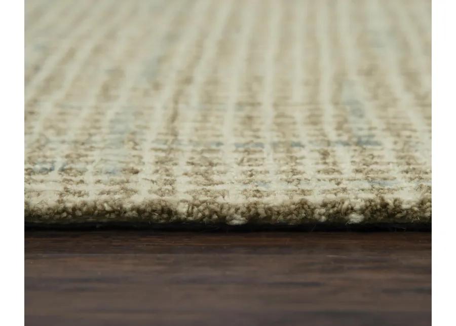 Ironwood Beige Checked/Solid Wool 8'6" x 11'6" Rectangle Rug