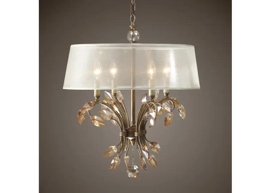 Alenya 4 Light Gold Metal Chandelier