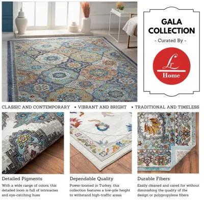 Galaxy Blushing Traditional Medallion Area Rug  7'6" x 9'6"