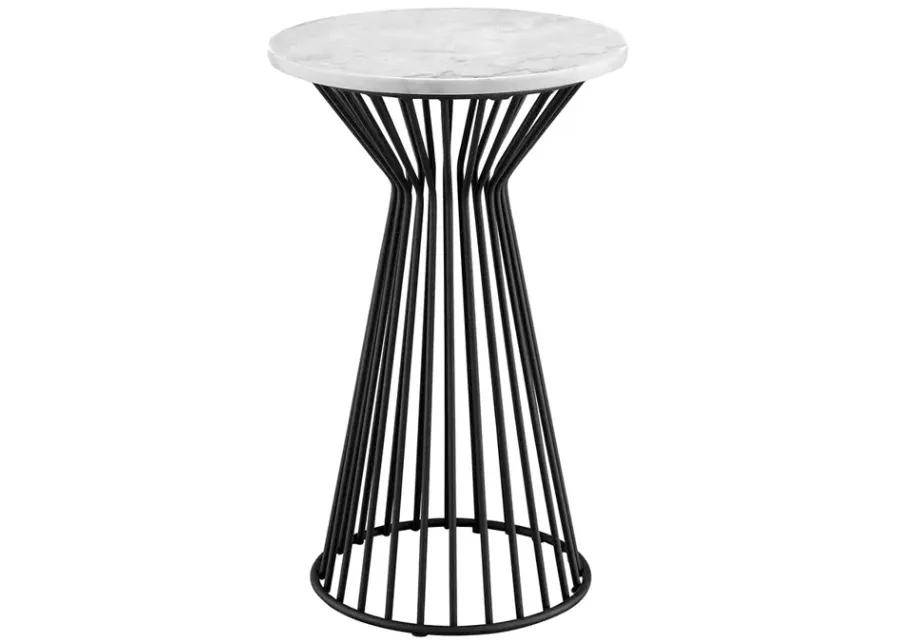 Madison Park Marbury White/Black Pedestal