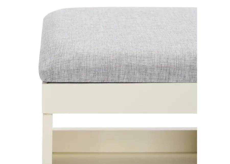 CRICKET OPEN SHELF BENCH W/ CUSHION