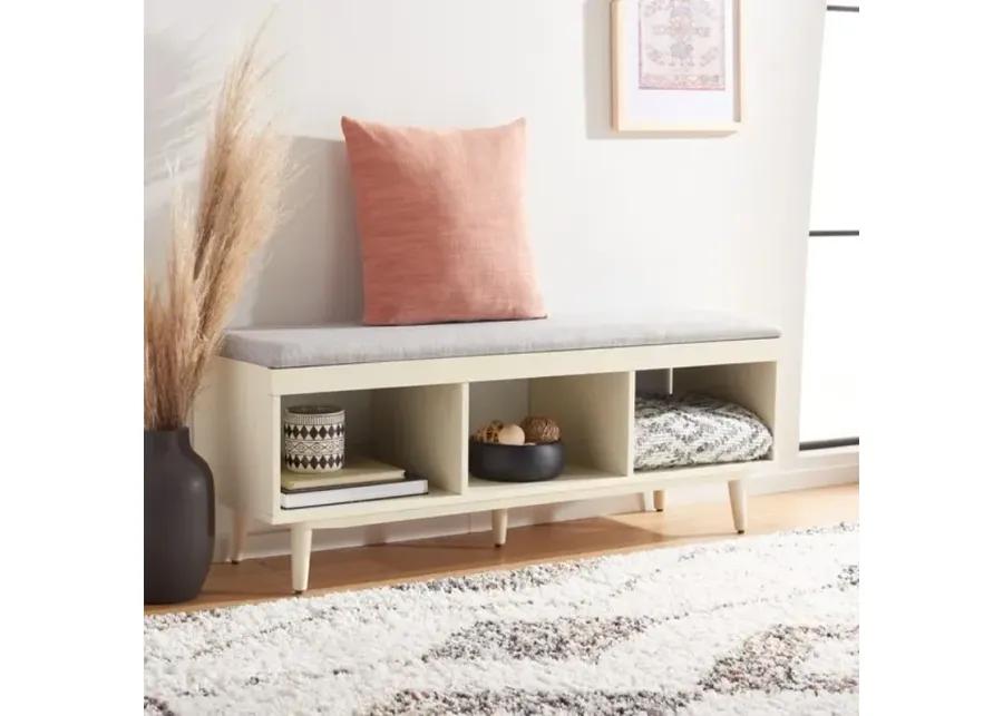 CRICKET OPEN SHELF BENCH W/ CUSHION