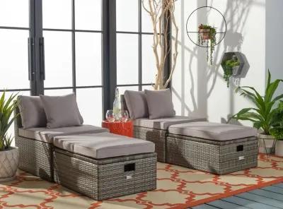 PRAMLA OUTDOOR SETTE WITH OTTOMAN