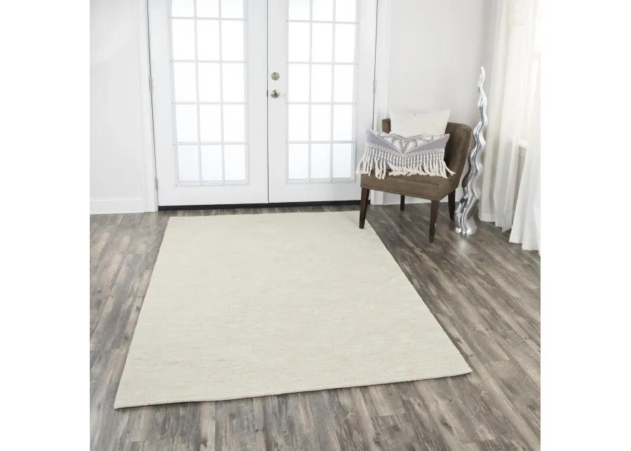 Fifth Avenue Beige Diamond Wool 5' x 8' Rectangle Rug