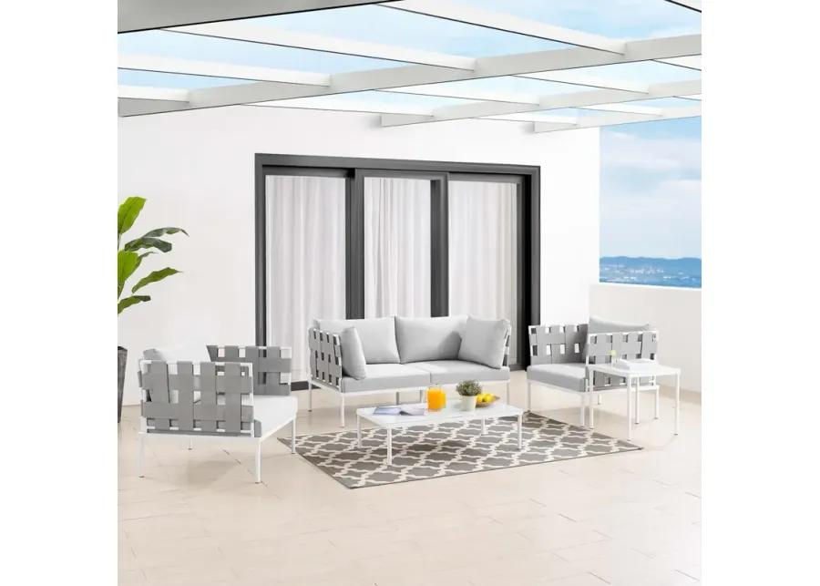 Harmony 5-Piece  Sunbrella® Outdoor Patio Aluminum Furniture Set