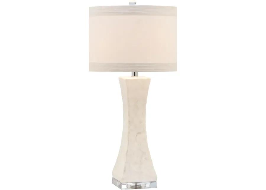 SHELLEY, 30.5 INCH, CREAM, SHELL/IRON TABLE LAMP SET OF 2 W/ USB PORT?