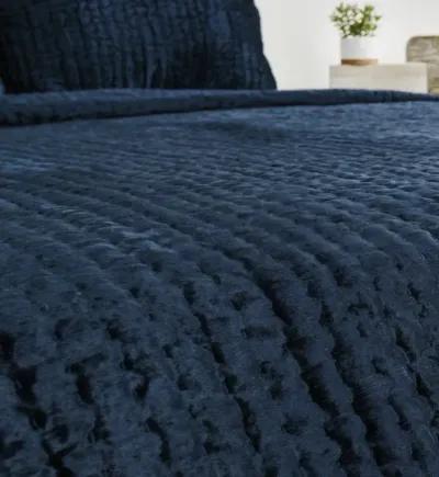 Bari Velvet Ocean Blue King Sham 20X36