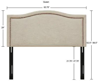 Madison Park Nadine Natural Upholstery Headboard