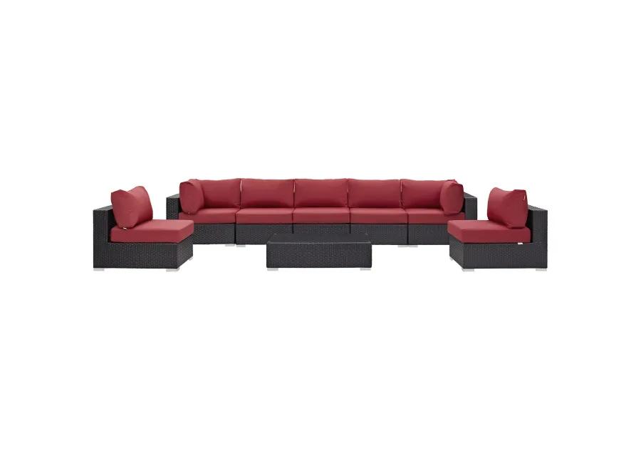 Convene 8 Piece Outdoor Patio Sectional Set