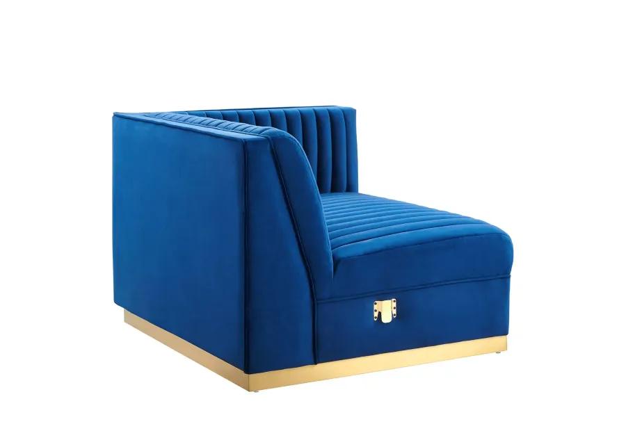 Sanguine Channel Tufted Performance Velvet Modular  Loveseat