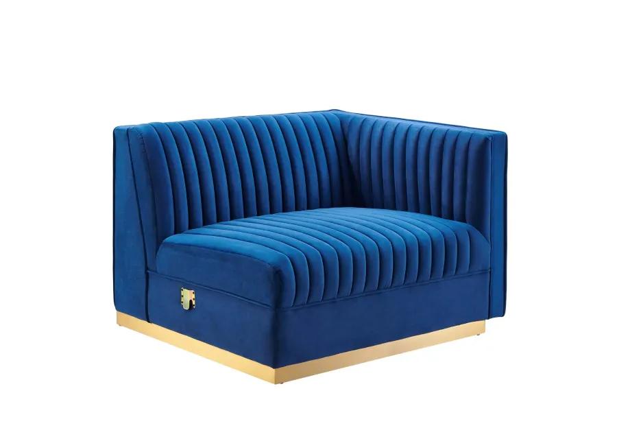 Sanguine Channel Tufted Performance Velvet Modular  Loveseat