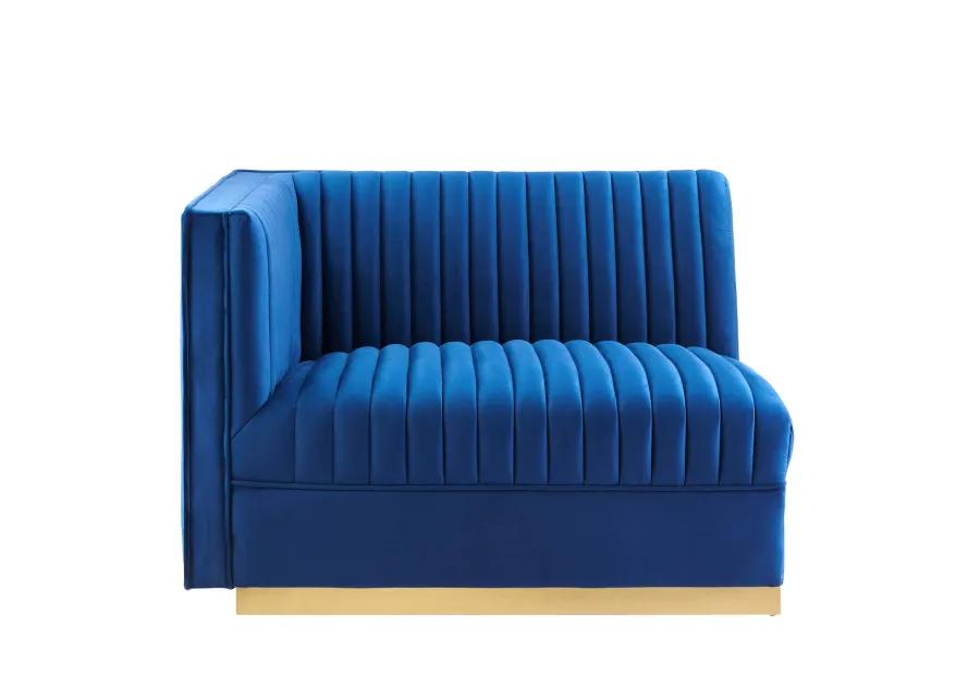 Sanguine Channel Tufted Performance Velvet Modular  Loveseat