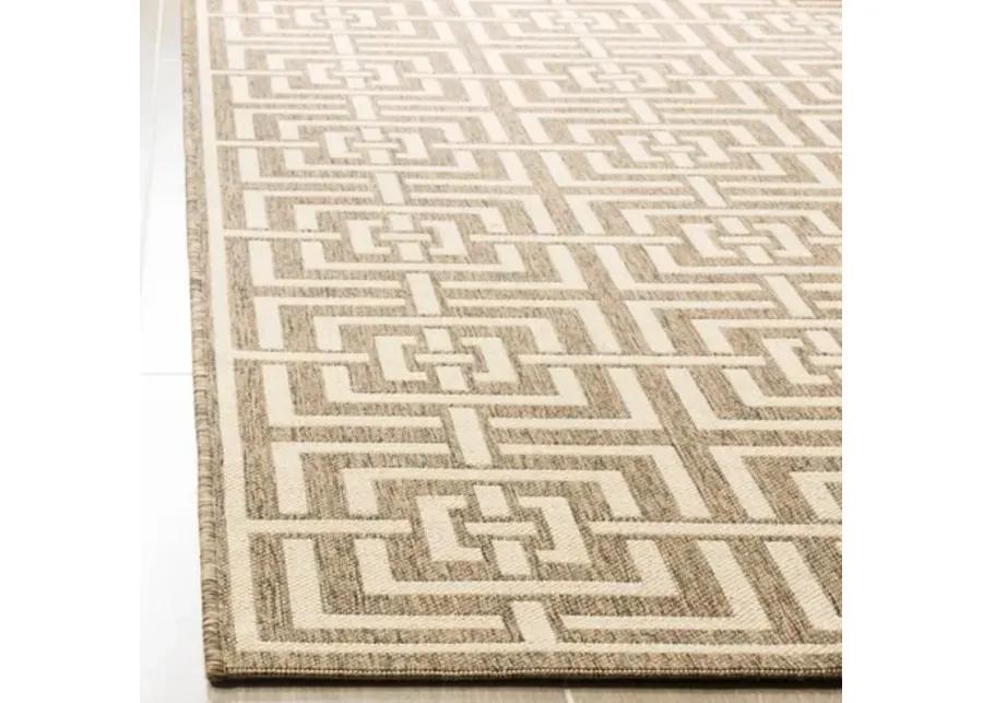 LINDEN 128 Collection LND128D-4 Beige / Cream 4' X 6'