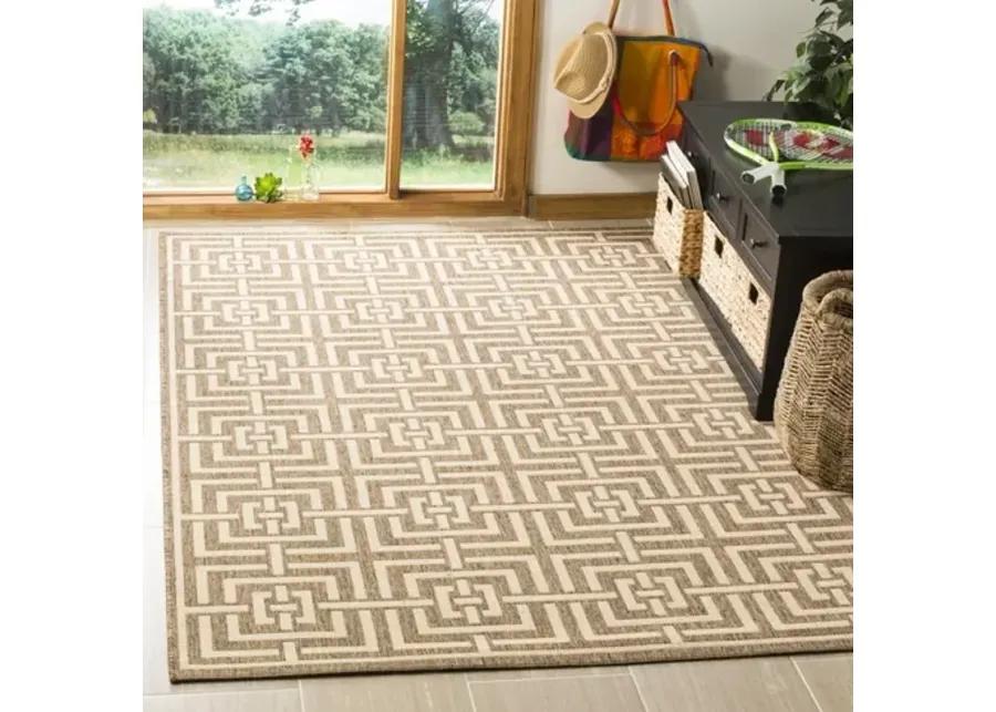 LINDEN 128 Collection LND128D-4 Beige / Cream 4' X 6'