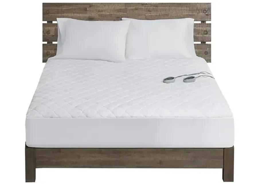 Woolrich Heated Sherpa White Mattress Pad