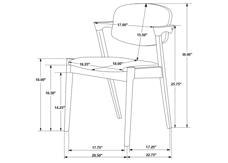 Stevie 7-piece Rectangular Dining Set White and Black