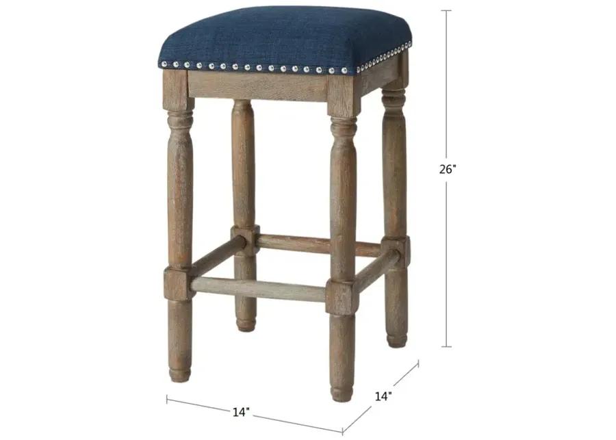 Madison Park Cirque Navy Counter Stool Set of 2