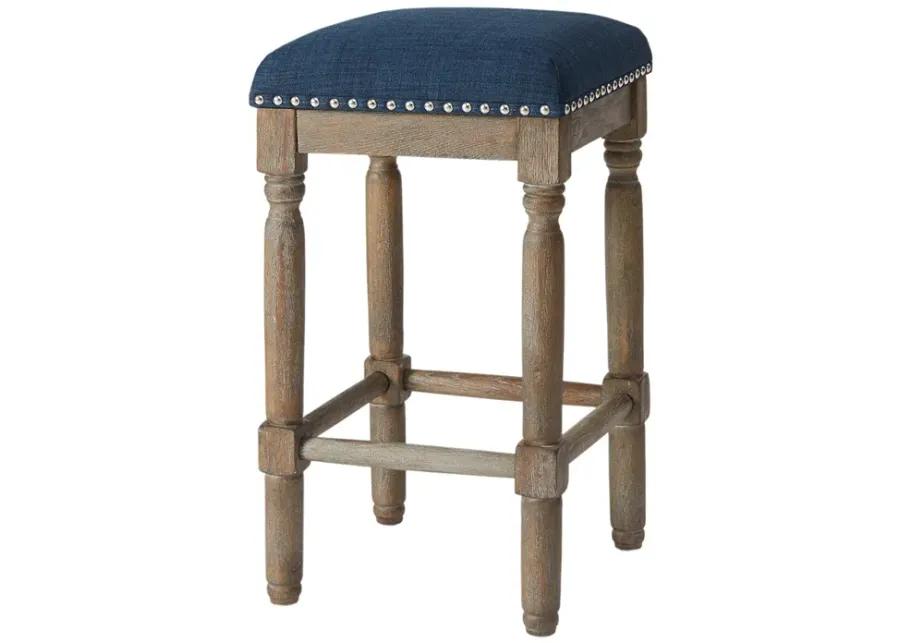 Madison Park Cirque Navy Counter Stool Set of 2