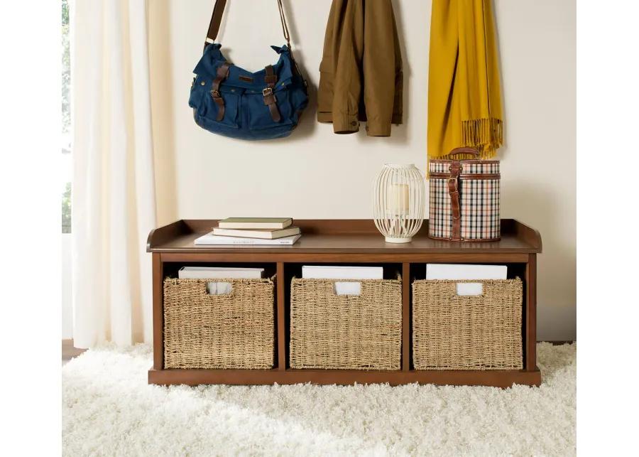 LONAN  WICKER STORAGE BENCH