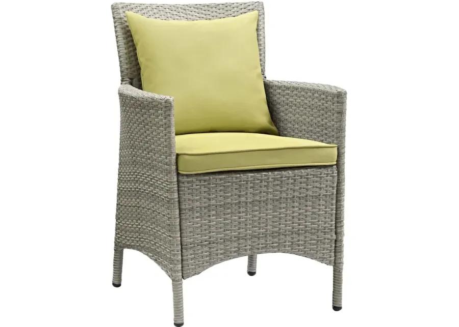 Conduit Outdoor Patio Wicker Rattan Dining Armchair Set of 2