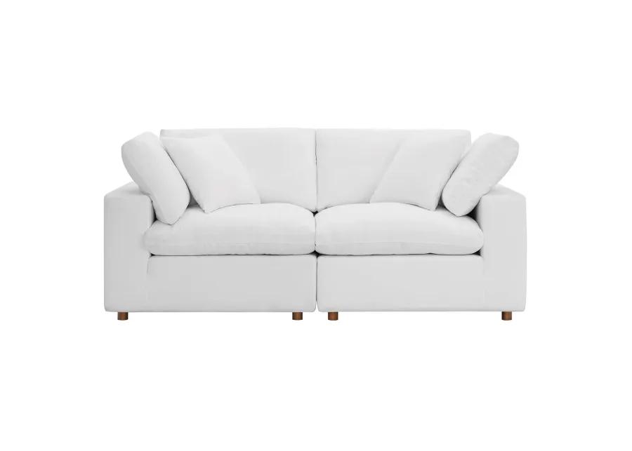 Commix Down Filled Overstuffed 2 Piece Sofa