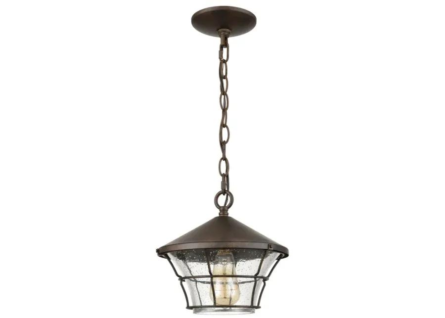 Gavin 10" Wide 1-Light Outdoor Pendant - Hazelnut Bronze