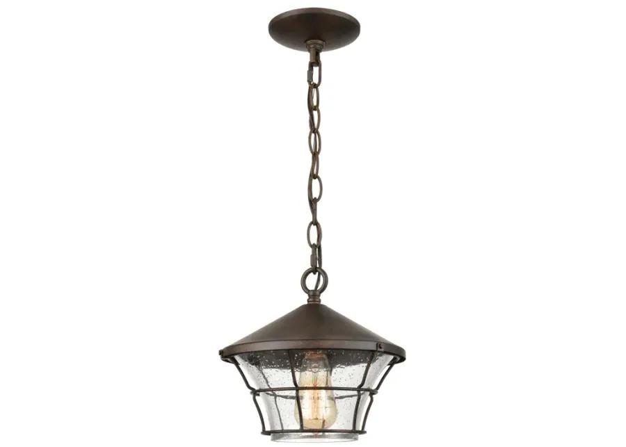 Gavin 10" Wide 1-Light Outdoor Pendant - Hazelnut Bronze