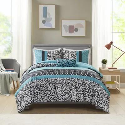 Mi Zone Chloe Teal Comforter Set