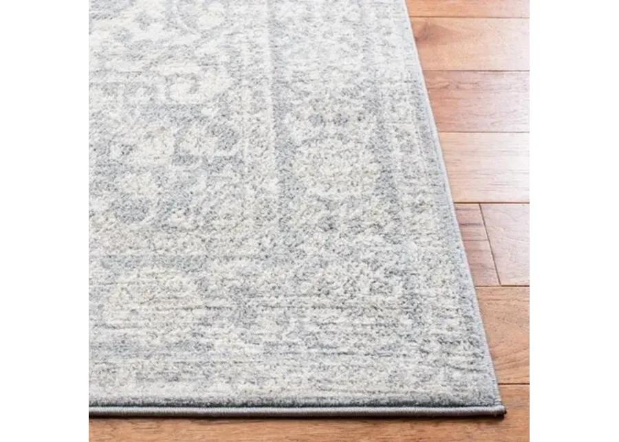 Brentwood 832 Light Grey / Ivory 2' X 16' Runner Powerloomed Rug