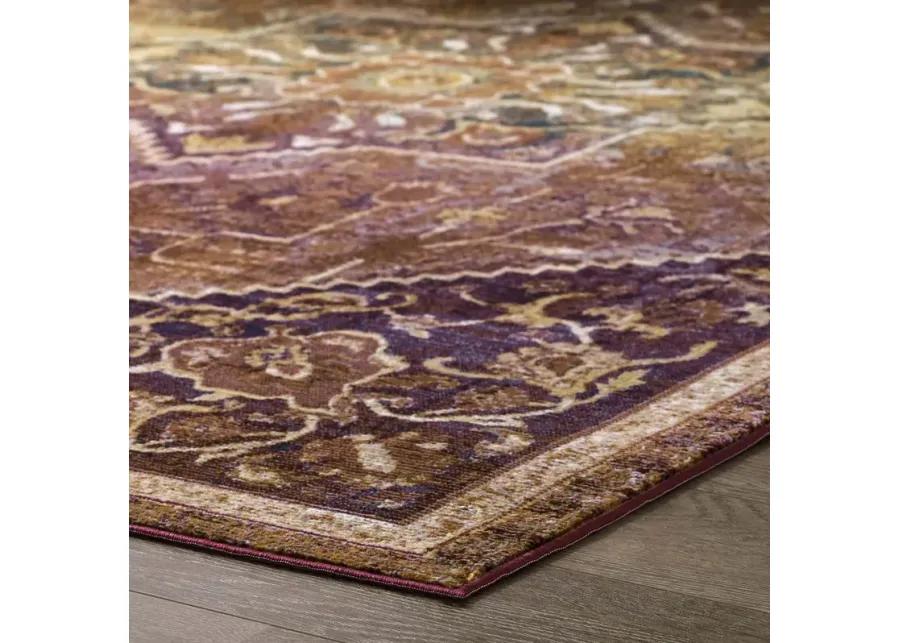 Success Kaede Transitional Distressed Vintage Floral Persian Medallion 5x8 Area Rug