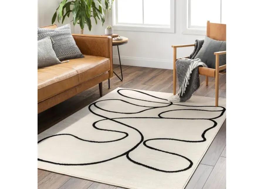 Pisa PSS-2354 6'7" x 9' Machine Woven Rug